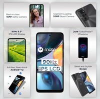 MOTOROLA g22 (Cosmic Black, 64 GB) (4 GB RAM)