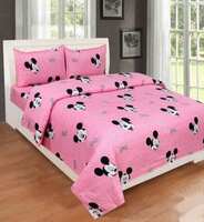 RisingStar 220 TC Cotton Double Cartoon Flat Bedsheet 
