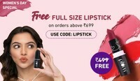 FREE Full Size Lipstick Worth ₹499 on Orders above ₹699  [ Use code =  LIPSTICK ]
