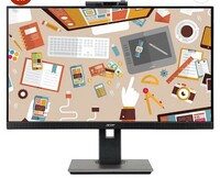 Acer B227Q (54.61 cm) 21.5 Inch IPS Full HD LCD 1920 X 1080 Pixels Monitor with LED Back Light I FHD Adjustable Webcam I Height Adjustment, Pivot I HDMI, VGA, Display Port I Eye Care I Black