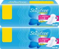STAYFREE Secure Ultra-thin Sanitary Pad XL(Pack of 80)