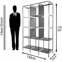 Dominion Care Carbon Steel Collapsible Wardrobe  
