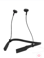 WINGS Wings Black Glide M Neckband Bluetooth Wireless Earphones with Mic