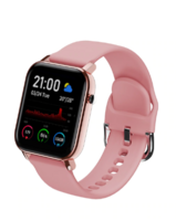  FitSpark Unisex Rosegold & Pink Eclipse Super Retina Display HD Smartwatch with IML Back