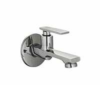 VARMORA Bib Cock with Wall Flange for Bathroom, Kitchen with Glossy Finish