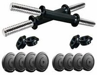 Protoner SHPDR12 PVC Adjustable Dumbbell Set, Black