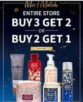Bath & Body Works Sale : Buy 2 & Get 1 or  Buy 3 & Get 2 FREE