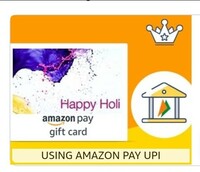 Amazon Pay eGift Cards
Get flat 200 back, place a successful Amazon Pay eGift Cards order of minimum order value ₹2000. 
