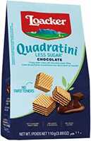 Loacker Less Sugar Quadratini Chocolate, 110g. Save with subscribe and save