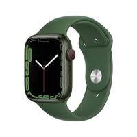 Apple Watch Series 7 (GPS + Cellular, 45mm) - Green Aluminium Case with Clover Sport Band - Regular