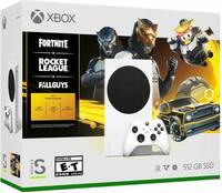 Xbox Series S - Gilded Hunter Bundle 512 GB with Virtual currency for Fortnite, Rocket League, and Fall Guys (White)