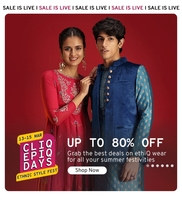 CliQ EpiQ Days Upto 80% Off on Ethnic Style (13th - 15th)