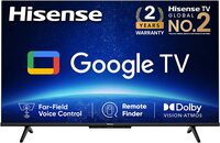 Hisense 139 cm (55 inches) Bezelless Series 4K Ultra HD Smart LED Google TV 55A6H (Black)