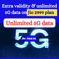 Get Unlimited 5G Data on Jio 2999 Plan including Recharge Offers