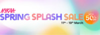 Nykaa Spring Splash Sale-Up to 50% Off on Nykaa Cosmetics, Maybelliene, Lakme, Loreal Paris , Mamaearth