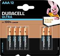  Duracell Ultra Alkaline AAA Battery, 12 Pcs 