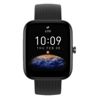 Amazfit Bip 3 Pro Smartwatch with Activity Tracker (42.92mm TFT Display, 5ATM Water Resistant, Black Strap)