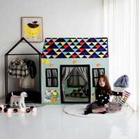 Sukan Tex Extremely Light Weight , Kids Play Tent House for2-7 Year Old Girls and Boys peach sky delux house  (Blue)