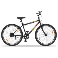 Urban Terrain Maza 27.5” Red City Lite Bike with Free Cycling Event & Ride Tracking App by Cultsport (18 Inch Frame, Ideal for Unisex)
