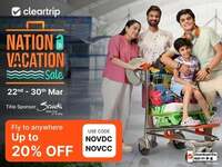 Cleartrip Nation on Vacation Sale - Upto 35% off on Flight tickets (22nd - 30th)