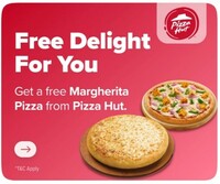 SWIGGY - Free Margherita Pizza on Pizzahut Order above 199
