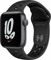 APPLE Watch SE (GPS, 40mm) Space Grey Aluminium Case with Midnight Sport Band  (Grey Strap, Regular)