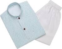 Boys Festive & Party Kurta and Pyjama Set  (Light Green Pack of 1)