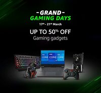 Amazon Grand Gaming Days Upto 50% Off On Gaming Gadgets | 17th-21st March |  upto 10% off with Bank Offers 