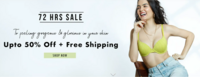 Zivame 72 Hrs Sale- Up to 50% Off  + Free Shipping + Flat Rs.200 Off on Orders Above Rs.1199