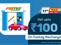  Bajaj Finserv Get upto Rs.100 cashback on fastag recharge of Rs.500 & above on (17 Mar, 9-11 pm)