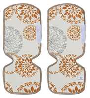 (Set of 2) Heart Home Rangoli Refrigerator Door Handle Covers- Keeps Kitchen Appliance Clean from Smudges, Fingertips, Drips, Food Stains, Perfect for Dishwashers, White, Standard