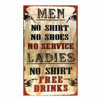 Sehaz Artworks NO-Service Wooden Wall Sign