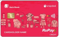 Bob providing additional bob card ( snapdeal bob rupay credit card)