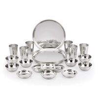 Neelam Stainless Steel Premium Dinner Set Combo (Set of 24 Pcs)