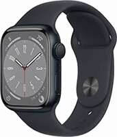 Apple Watch Series 8 [GPS 41 mm] Smart Watch w/Midnight Aluminium Case with Midnight Sport Band