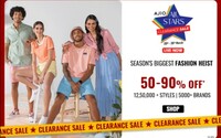 Ajio All Stars Clearance Sale (20th -26th March) - 50% - 90% on Fashion + 10% off via IDBI Bank Debit & Credit Cards 