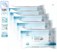 (Pack of 25 Wipes) Cuddables 99% Water Baby Wipes - Natural Plant made cloth wipes | 5 Pcs Wipes, Pack of 5  (25 Wipes)