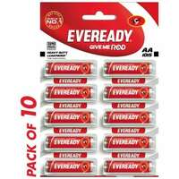 Eveready Carbon Zinc Battery Red HD AA 1015, 10 pcs