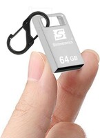 Simmtronics 64 GB Tiny Pendrive Mini Size USB 2.0 Flash Drive Full Metal Body with Anti Lost Hook