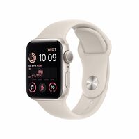 Apple Watch SE (2nd Gen) GPS 40mm Starlight Aluminium Case with Starlight Sport Band - Regular