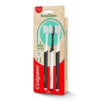 Colgate RecyClean adult Toothbrush, Manual, Recycled and Planet-Friendly, 3 Pcs, Multi-Color. Save with subscribe and save
