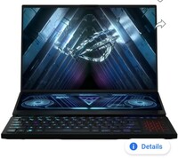 ASUS ROG Zephyrus Duo 16 (2022) Dual Screen Laptop with 90Whr Battery Ryzen 7 Octa Core 6800H - (32 GB/2 TB SSD/Windows 11 Home/6 GB Graphics/NVIDIA GeForce RTX 3060) GX650RM-LS019WS Gaming Laptop 