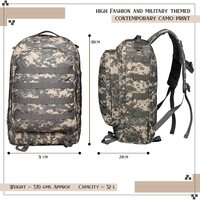 F Gear 32 Ltrs Tricoder Marpat ACV Camo Grey Casual Backpack (3346)