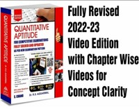 Quantitative Aptitude by R S Aggarwal NEW 2022 Video edition. 