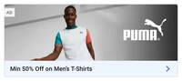 Minimum 60% off on Men's T-shirt 