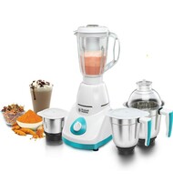 Limited-time deal: Russell Hobbs Livia750 (750 Watt) Full Copper Motor Mixer Grinder with 3 Stainless Steel Jar + 1 Juicer Jar (White)