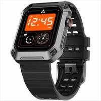 Ambrane Wise Stud Rugged Smartwatch  with Uni Pair BT Calling | Sale from 12PM