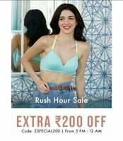 Zivame Rush hour sale Live (5pm - 12 am) - upto 70% off + Extra ₹200 off