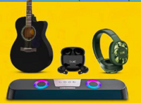 Upto 75% Off On Headphones Speakers + 10% Apay CB + Coupons & SBI/SCB/IDBI/ Yes Bank