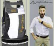 rightchoice (2234) BLACK GREY WHITE stylish tuff quality college school casual bag boy & girl 20 L Backpack on Flipkart